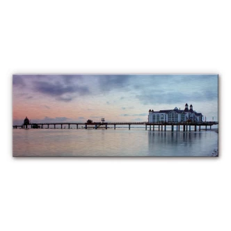 Spatscherm Alu-Dibond Brug Sellin - Panorama 