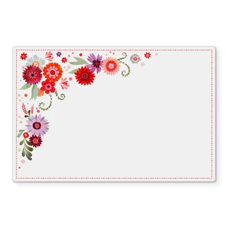 Stænkplade - Blanz - Blomsterdrøm - Transparent 