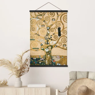 Textil poster Livets träd - Klimt Textil poster Livets träd - Klimt