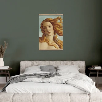 Affiche textile Portrait de Vénus - Inspiré par Botticelli 
