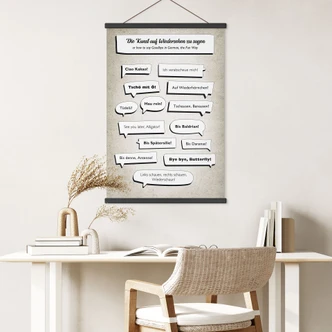 Stoffbild Die lustigsten Abschiedsgrüße 