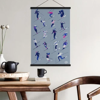 Poster tessile Sciare in inverno - Harrison 