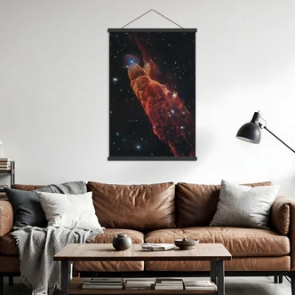 Obraz tkaniny James Webb Telescope - Cosmic Whirlwind Herbig Haro 49/50 