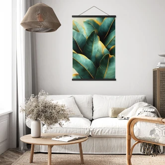 Stoffbild Exotische Bananenblätter - Jaszke 