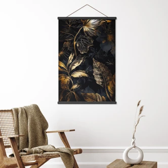 Stampe su tessuto Piante nella notte - Jaszke 