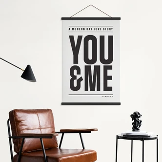 Textielposter Jij en ik - Kerr-Dineen 