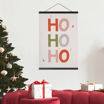 Textile poster Christmas Ho Ho Ho - Lisboa 