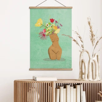 Stoffbild Blühende Weiblichkeit - Oltmanns 