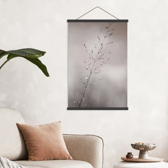 Stampe su tessuto con filo d'erba e gocce di rugiada - Sillen 