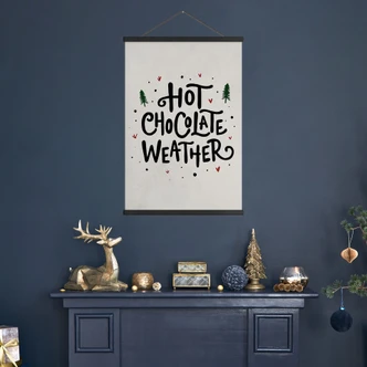 Stampe su tessuto Stampa natalizia cioccolata calda - Soley 