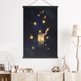 Stoffbild Sternenfänger: Ein Glas voller Wünsche - Thai 