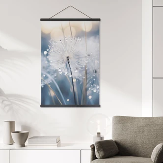 Textile poster Sparkling dandelions - Treechild 