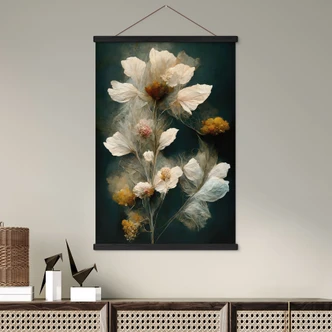 Affiche textile Fleur éphémère - Treechild 