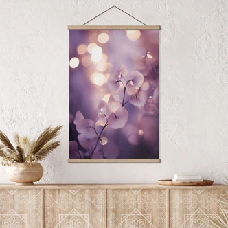 Textielposter Delicate orchidee in paars - Treechild 