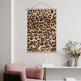 Stoffbild Wilder Leopard - Animal Print - Tunaboylu 