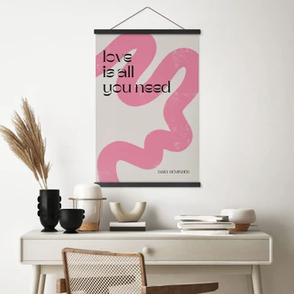 Stampe su tessuto L'amore è tutto ciò che serve - Volfova 