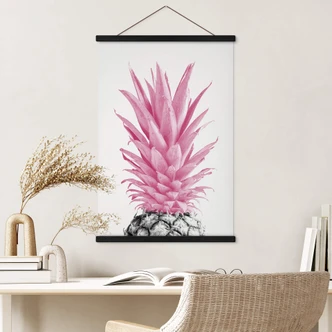 Rosa ananas Textil poster - 1X Studio 