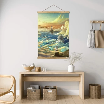 Póster de tela aerroscape - En la orilla del cielo 