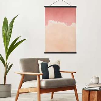 Stoffbild Pfirsichfarbener Himmel - Amini 