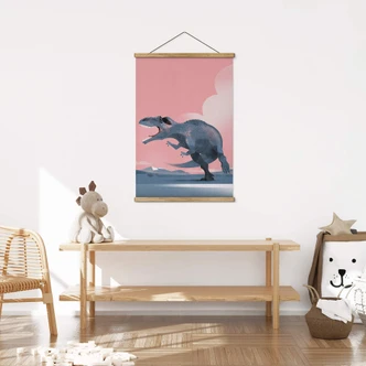 Tekstil plakat Braun - Giganotosauraus Dinosaur 