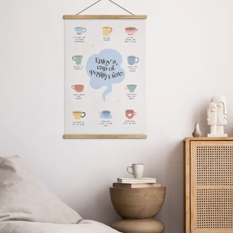 Stoffbild Enjoy a cup of Positivi-Tea - KsanaKalpa 