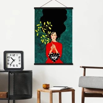 Textielposter Hülya - Existence 