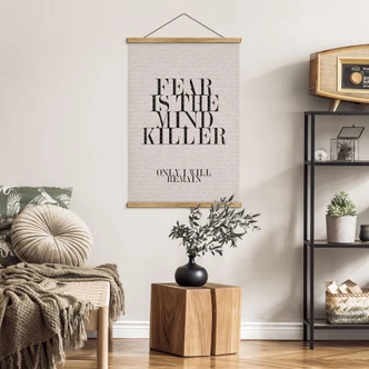 Stoffbild Filmzitat aus Dune - Fear is the mind killer 