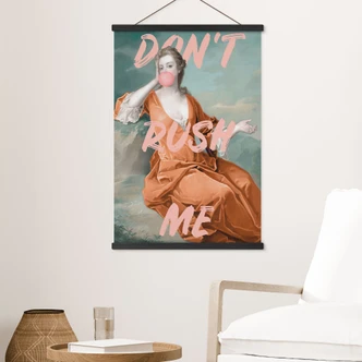Textile poster Duchess Sarah Churchill: Don't rush me - Grace Digital Art 