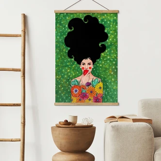 Textielposter Hülya - Red Apple 