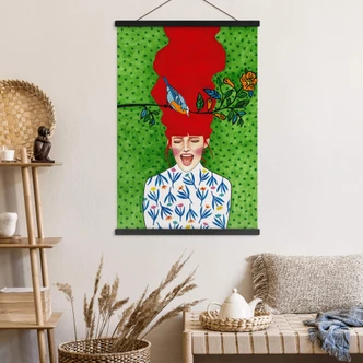 Vårens ögonblick Textil poster - Hülya 