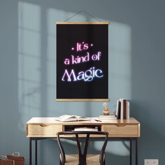 Obraz tkaniny tekst - To rodzaj magii 