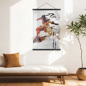 Poster tessile Ninja volante - Kulik 