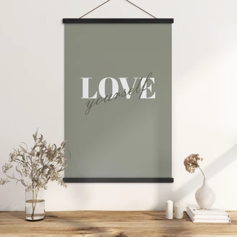 Stoffbild Love yourself 