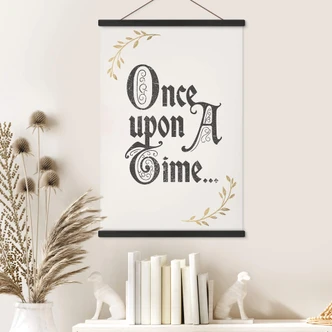 Stoffbild Once upon a time 
