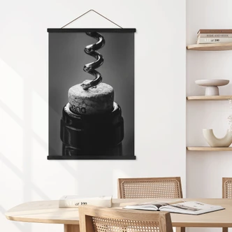 Poster tessile Vino con cavatappi - Pictufy Studio 