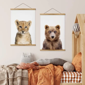 Póster de tela Sisi & Seb - Cachorro de oso 