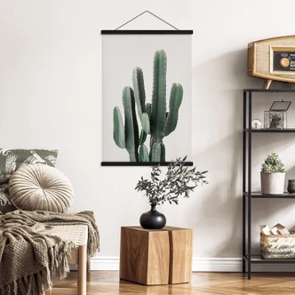 Kaktusväxt med textil poster - Sisi & Seb 