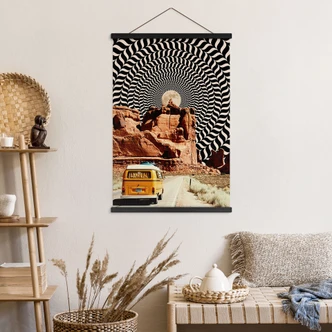 Stoffbild Roadtrip - Reise zum Mond - Taudalpoi 