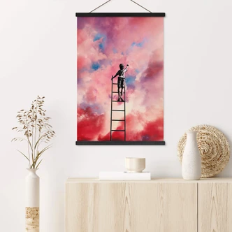 Stoffbild Surreal - Wolkenmaler - Taudalpoi 