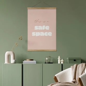 Stoffbild This is a safe space 