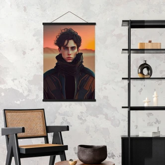 Stoffbild Paul in der Wüste - Inspiriert von Dune - Treechild 