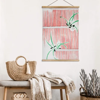 Textielposter Watanabe Seitei - Morning glory 