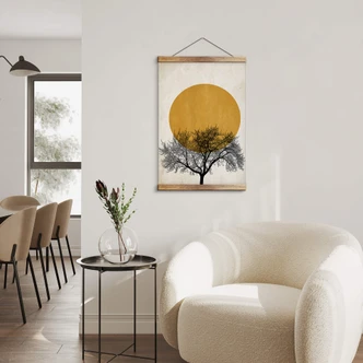 Stoffbild Kubistika - Wintermorgen - aus der LandIDEE Wohnen & Deko Kollektion 