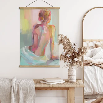 Poster tessile Schiena astratta di donna - Westenhofer 