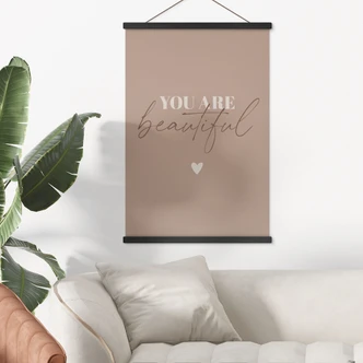 Stoffbild You are beautiful 