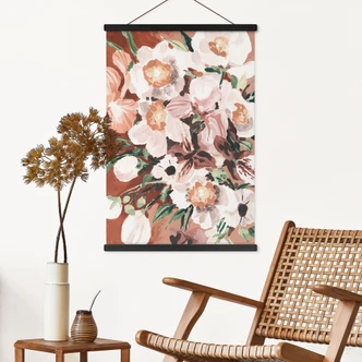 Stoffbild Orchideenblüten - Zwara 