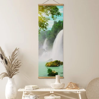 Textil poster Blå lagunen - Panorama 