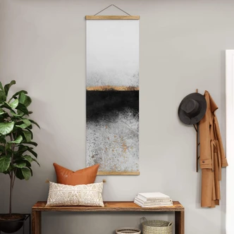 Tekstil plakat Fredriksson - Sot og guld - Panorama 