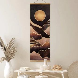 Textile poster Fredriksson - Sunset - Panorama Textile poster Fredriksson - Sunset - Panorama