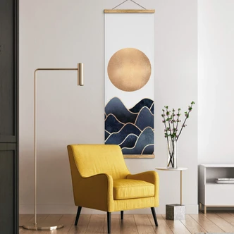 Tekstil plakat Fredriksson - Bølger - Panorama 